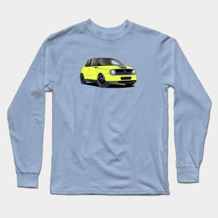 Honda e Electric Car in Standard Yellow Long Sleeve T-Shirt